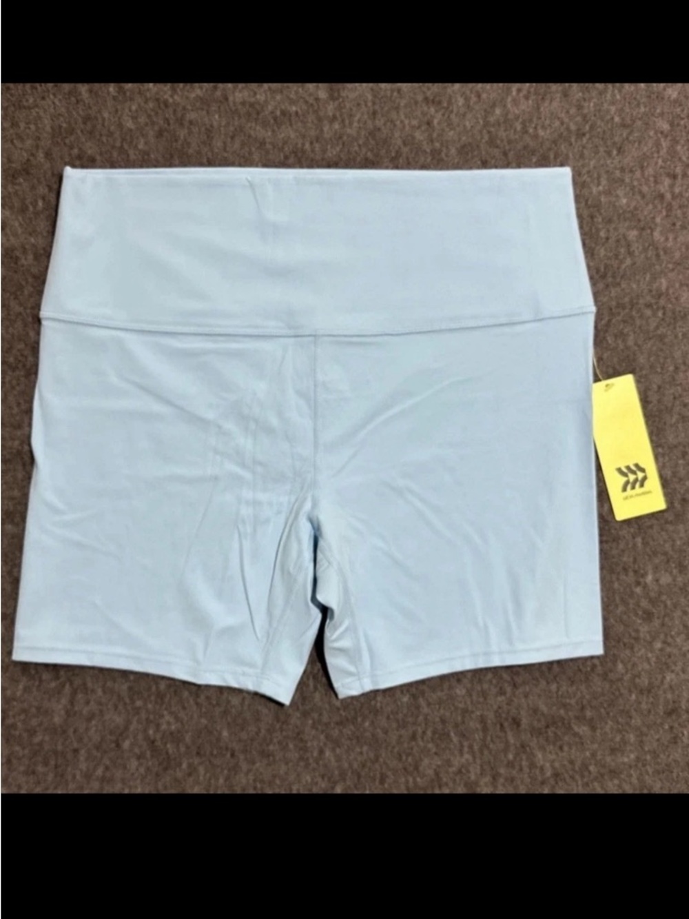 NEW all in motion Pale Blue High-Rise Bike Shorts